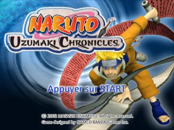 Naruto - Uzumaki Ninden (Japan) screen shot title